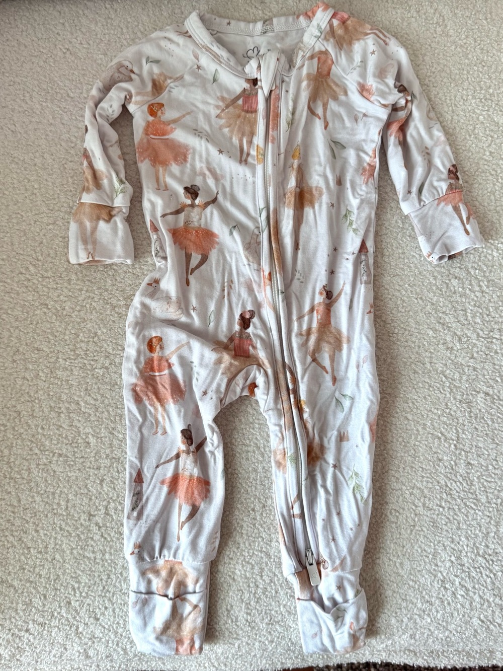 Eloise Footed One-Piece Ballerina Print